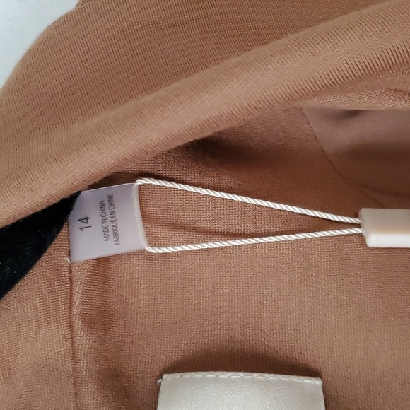 Elie. By Elie Tahari Women's Tan Blazer sz 14 - Picture 4 of 14